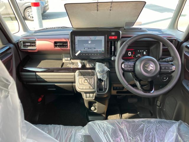 スペーシアカスタム ハイブリッドＸＳ　両側電動スライドドア　ステアリングヒーター　ナビ　ＴＶ　スマートキー　ＣＤ　ＤＶＤ　ベンチシート　アイドリングストップ　全方位カメラ　シートヒーター（19枚目）