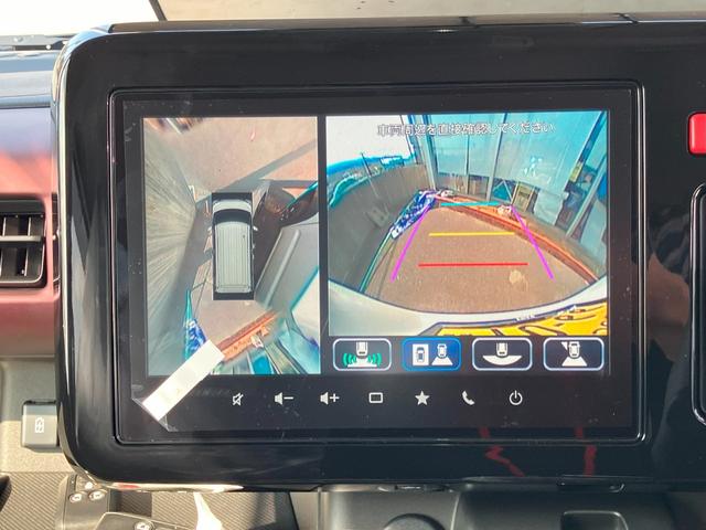 スペーシアカスタム ハイブリッドＸＳ　両側電動スライドドア　ステアリングヒーター　ナビ　ＴＶ　スマートキー　ＣＤ　ＤＶＤ　ベンチシート　アイドリングストップ　全方位カメラ　シートヒーター（23枚目）