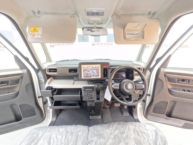 スペーシア ハイブリッドG 届出済未使用車 LEDヘッドランプオートライト DSBSII(予防安全機能) 誤発進抑制機能 低床荷室フルフラット キーレス 電動格納ドアミラー 両側スライドドア マルチインフォメーションディスプレイ(9枚目)