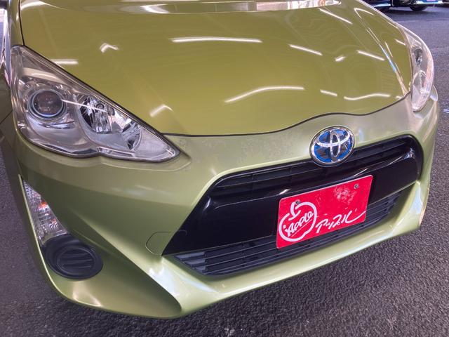 アクア S ETC バックカメラ ナビ TV オートライト スマートキー 電動格納ミラー CVT 衝突安全ボディ 記録簿 ABS ESC CD Bluetooth エアコン パワーステアリング パワーウィンドウ(39枚目)