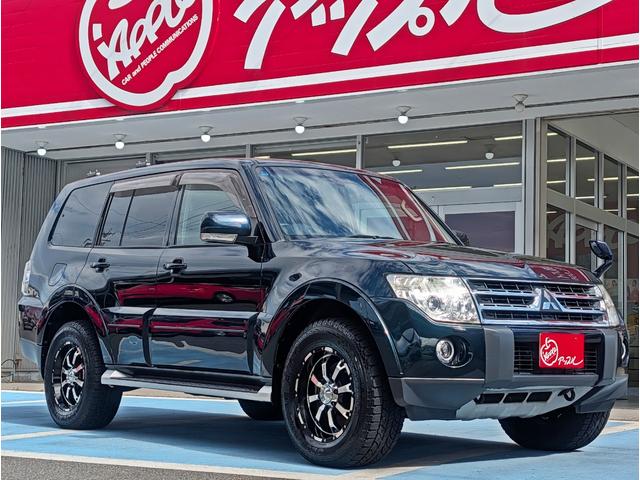 パジェロ ロング　エクシード　４ＷＤ／１オーナー／同色ペイント／社外ナビ／ＥＴＣ／オートクルーズコントロール／オートライト／社外アルミ／ＨＩＤヘッドライト／キーレスエントリー／シートヒーター／７人乗り（14枚目）