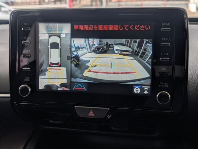 ヤリスクロス ハイブリッドＺ　純正ナビ／全方位モニター／追従レーダークルーズ／ブラインドスポットモニター／運転席パワーシート／前席シートヒーター／ハンドルヒーター／ハーフレザーシート／ＬＥＤヘッドライト／ＥＴＣ／１オーナー／禁煙車（4枚目）