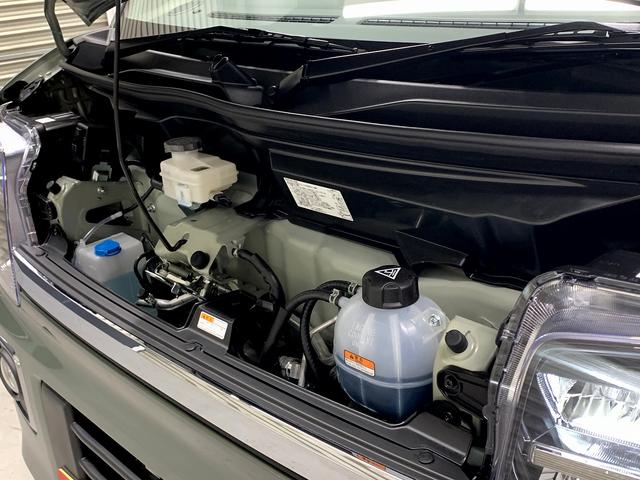 エブリイワゴン ＰＺターボスペシャル　ディスプレイオーディオ・バックアイカメラ・ハイルーフ・届出済未使用車・デュアルカメラブレーキ・電動オートステップ・両側パワースライドドア・運転席シートヒーター・スマートキー２個・純正１４インチＡＷ（55枚目）