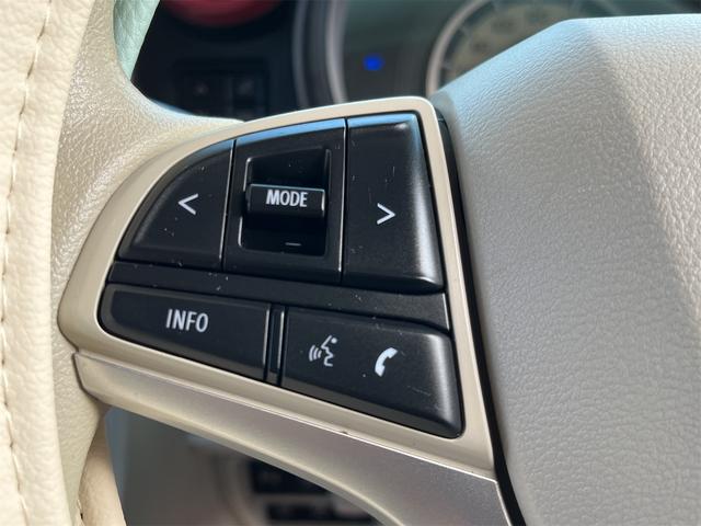 ハンドルリモコンでオーディオ操作可能