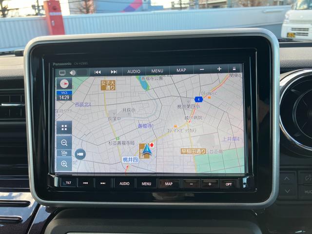 スペーシアカスタム カスタム HYBRID XSターボ 8インチナビ Bカメラ HYBRID XSターボ 2WD CVT 衝突軽減ブレーキサポート LEDヘッドライト スズキ純正メモリーナビ バックアイカメラ ビルトインETC 両側電動スライドドア(11枚目)