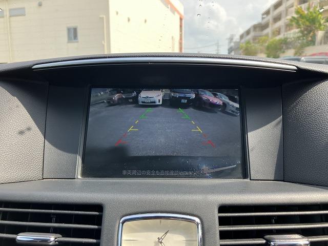 フーガ ２５０ＧＴ　自社　　ローン　ナビ　テレビ　エアコン　バックカメラ　サイドカメラ　パワーシート　スマートキー　プッシュスタート　フォグライト　純正アルミホイール　ＥＴＣ（13枚目）