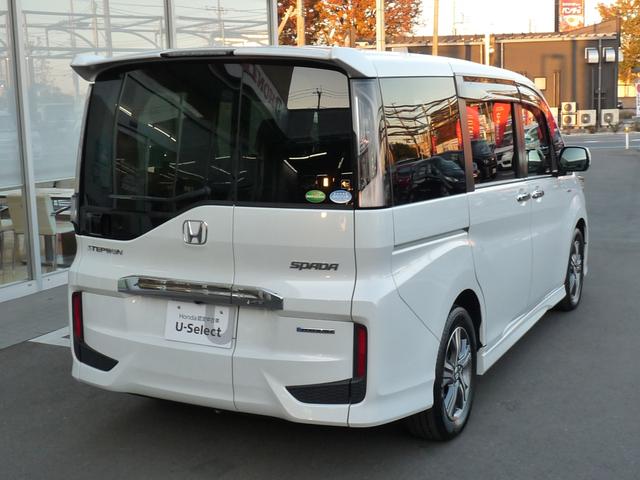 ステップワゴンスパーダ スパーダハイブリッド　Ｇ　ホンダセンシング　・プラチナホワイトパール　・ワンオーナー　・禁煙　・平成３０年１月登録　・８万７千キロ　・車検…令和９年１月　・純正９インチナビ　・リアカメラ・ＥＴＣ　・Ｂｌｕｅｔｏｏｔｈ　ＡＵＤＩＯ　・１年保証（3枚目）