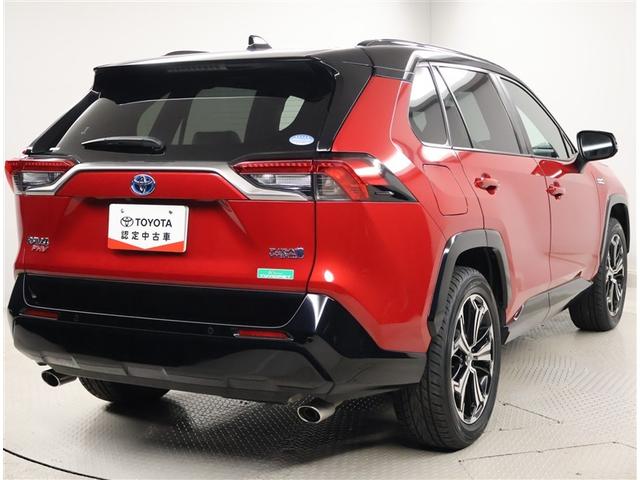RAV4 PHV ブラックトーン LEDランプ サンルーフ 100V電源 4WD ETC パワーシート 盗難防止装置 ドラレコ ミュージックプレイヤー接続可 バックカメラ クルーズコントロール ABS キーレス メモリーナビ 記録簿(3枚目)