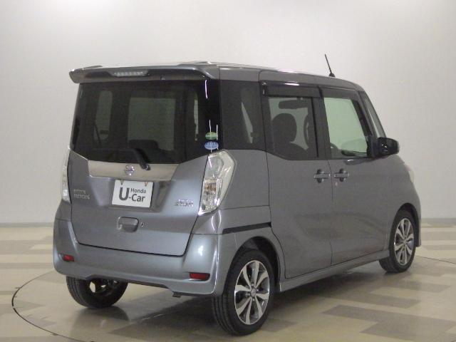 デイズルークス ハイウェイスターターボ 禁煙・純正ナビ・アラウンドビューモニター・ETC・インテリキー・両側電動スライドドア・リアシーリングファン・エマージェンシーブレーキ・踏み間違い防止アシスト・HID・アルミ・1オーナー ベンチシー(5枚目)