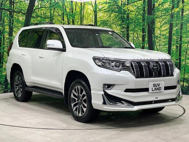 ランドクルーザープラド ＴＸ　Ｌパッケージ　禁煙車　サンルーフ　モデリスタエアロ　メーカー９型ナビ　全周囲カメラ　フルセグ　レーダークルーズ　ブラインドスポットモニター　７人乗　シートベンチレーション　ベージュ革　ルーフレール　ＬＥＤライト（17枚目）