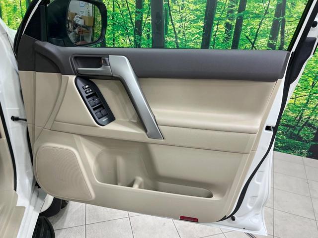 ランドクルーザープラド ＴＸ　Ｌパッケージ　禁煙車　サンルーフ　モデリスタエアロ　メーカー９型ナビ　全周囲カメラ　フルセグ　レーダークルーズ　ブラインドスポットモニター　７人乗　シートベンチレーション　ベージュ革　ルーフレール　ＬＥＤライト（44枚目）