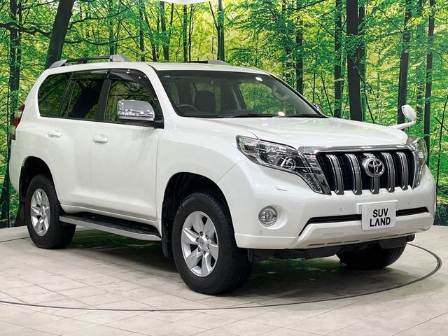 ランドクルーザープラド TX Lパッケージ・G-フロンティア 禁煙車 サンルーフ 純正SDナビ バックカメラ 寒冷地仕様 レザーシート コーナーセンサー スマートキー LEDヘッド 純正17インチアルミ ルーフレール ETC クルコン オートライト(15枚目)