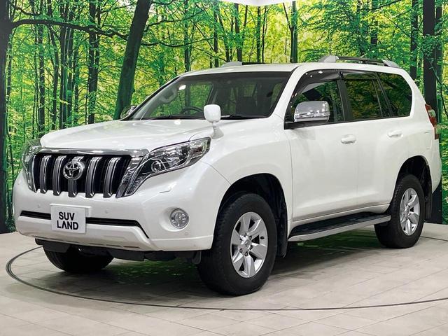 ランドクルーザープラド TX Lパッケージ・G-フロンティア 禁煙車 サンルーフ 純正SDナビ バックカメラ 寒冷地仕様 レザーシート コーナーセンサー スマートキー LEDヘッド 純正17インチアルミ ルーフレール ETC クルコン オートライト(60枚目)