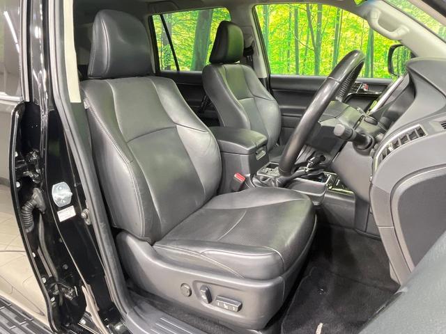 ランドクルーザープラド TX Lパッケージ・ブラックエディション 禁煙車 サンルーフ 純正9型ナビ フルセグ バックカメラ セーフティセンス クリアランスソナー シートベンチレーション 黒革シート パワーシート LEDヘッド&フォグ 純正18インチアルミ ETC(8枚目)