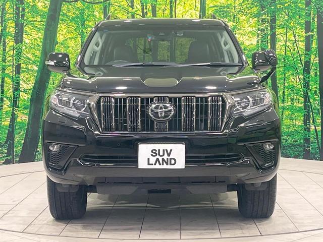 ランドクルーザープラド TX Lパッケージ・ブラックエディション 禁煙車 サンルーフ 純正9型ナビ フルセグ バックカメラ セーフティセンス クリアランスソナー シートベンチレーション 黒革シート パワーシート LEDヘッド&フォグ 純正18インチアルミ ETC(14枚目)