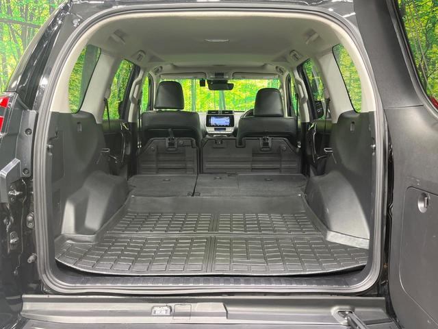 ランドクルーザープラド TX Lパッケージ・ブラックエディション 禁煙車 サンルーフ 純正9型ナビ フルセグ バックカメラ セーフティセンス クリアランスソナー シートベンチレーション 黒革シート パワーシート LEDヘッド&フォグ 純正18インチアルミ ETC(26枚目)