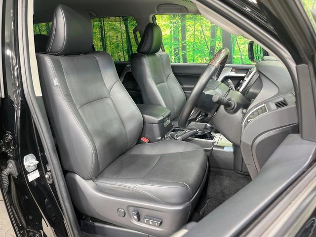 ランドクルーザープラド ＴＸ　Ｌパッケージ　マットブラックエディション　禁煙車　９型ナビ　全周囲カメラ　フルセグ　黒革シート　シートベンチレーション　パワーシート　セーフティセンス　レーダークルーズ　レーンアシスト　オートマチックハイビーム　クリアランスソナー　ＥＴＣ（8枚目）