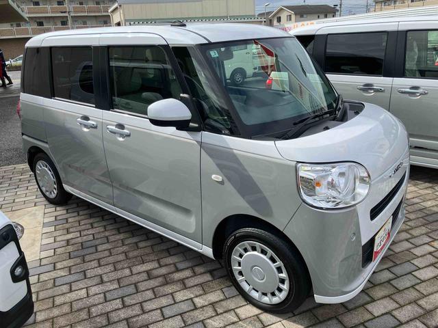 ムーヴキャンバス ストライプスX 両側電動スライドドア プッシュボタンスターター 盗難防止&警報装置 電動格納ドアミラー オートエアコン プライバシーガラス コーナーセンサー 衝突被害軽減ブレーキ(6枚目)