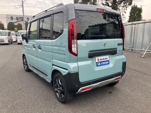 スペーシア ギア HYBRID XZターボ 全方位モニターナビ バックカメラ オートライト Bluetooth スライドドア 純正ナビ プッシュスタート オートエアコン シートヒーター スズキセーフティーサポート 衝突被害軽減システム アイドリングストップ(12枚目)
