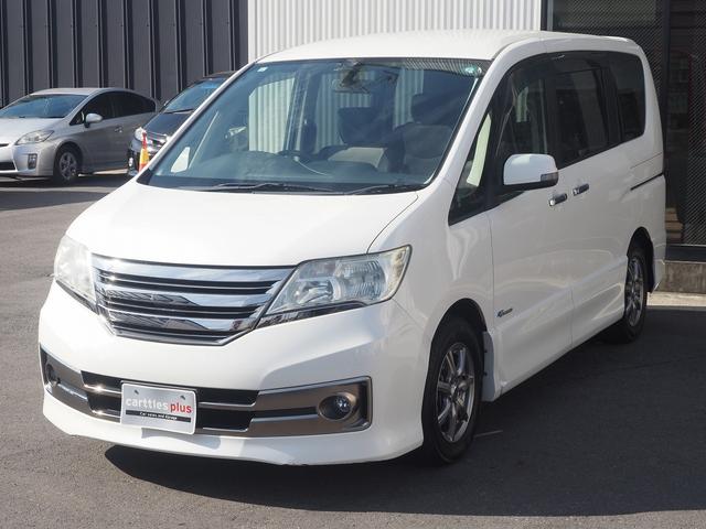 セレナ ライダー　ブラックライン　Ｓ－ハイブリッド　純正メモリナビ　フルセグＴＶ　Ｂｌｕｅｔｏｏｔｈ　バックカメラ　両側電動スライドドア　クルーズコントロール　ＥＴＣ　社外アルミ　プッシュスタート　スマートキー（5枚目）