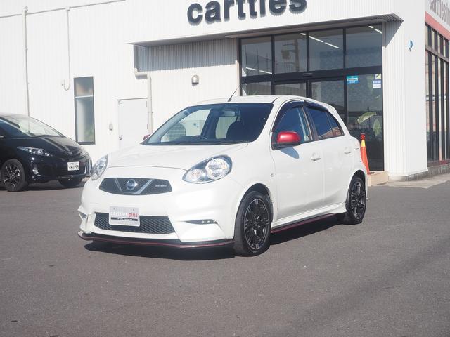 マーチ ニスモ　専用エアロ　ローダウン　本革巻きハンドル　メモリーナビ　Ｂｌｕｅｔｏｏｔｈ　地上テレビ　フルセグ　ドライブレコーダー（Ｆ・Ｒ）　ＥＴＣ　アイドリングストップ（5枚目）