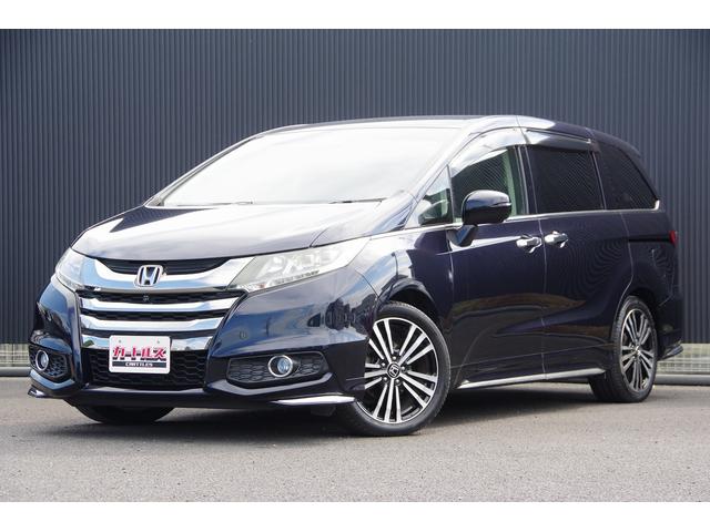 オデッセイ アブソルート 電動格納式ドアミラー Bluetooth音楽 スマートキー&プッシュスタート メモリーインターナビ ダブルエアコン クルーズC エアロ Aライト リアカメラ ETC装備 ナビTV 運転席エアバック(2枚目)