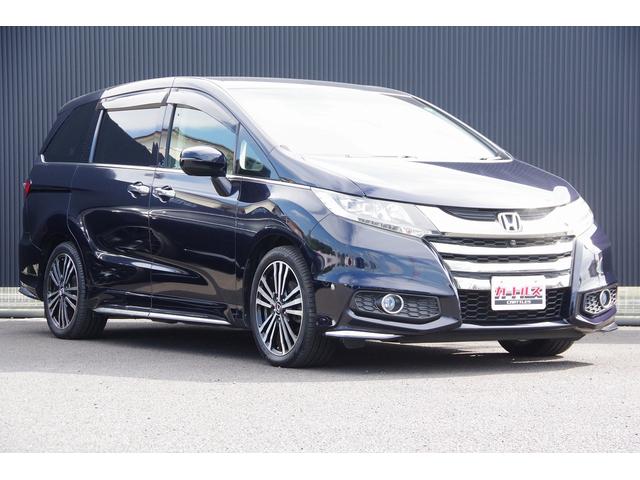 オデッセイ アブソルート 電動格納式ドアミラー Bluetooth音楽 スマートキー&プッシュスタート メモリーインターナビ ダブルエアコン クルーズC エアロ Aライト リアカメラ ETC装備 ナビTV 運転席エアバック(4枚目)