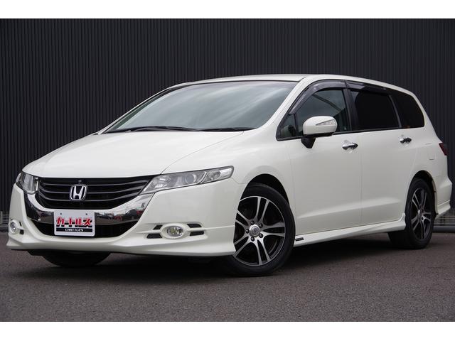 オデッセイ M サイドカメラ フロントカメラ ワンセグテレビ エアバック 横滑り防止 AUTOエアコン Rカメラ AUTOライト DVD PW キーレス 三列シート USB ETC ABS HDDナビ ナビTV(2枚目)