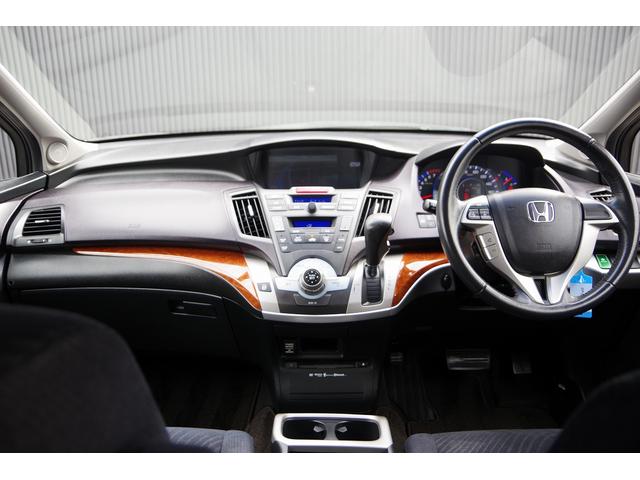 オデッセイ M サイドカメラ フロントカメラ ワンセグテレビ エアバック 横滑り防止 AUTOエアコン Rカメラ AUTOライト DVD PW キーレス 三列シート USB ETC ABS HDDナビ ナビTV(28枚目)