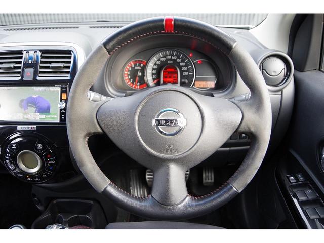 マーチ ニスモ　Ｓ　テレビ　ＷＳＲＳ　運転席エアバック　ＵＳＢ接続　盗難防止装置　Ｂカメラ　フルオートエアコン　ＤＶＤ再生　キーレスエントリー　エアロ　Ａライト　ＥＴＣ　ワンセグ　ＰＳ　ローダウン　ＡＢＳ　横滑防止（25枚目）