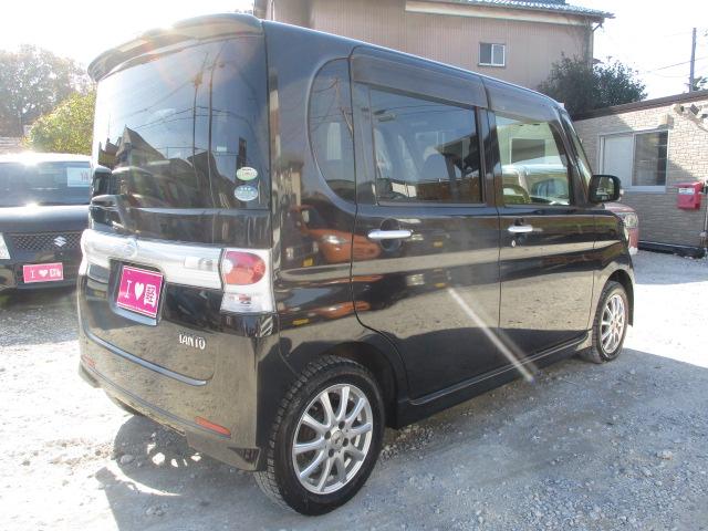 タント カスタムＲＳ　車検整備付　修復歴無　走行５６０００ｋｍ　ＨＤＤナビ　ＴＶ　スマートキー　片側パワースライドドア　電格ミラー　ウィンカーミラー　ＭＯＭＯハンドル　社外１４インチアルミホイール　フォグ　ＣＤ　ＤＶＤ（2枚目）