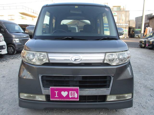 タント カスタムＲＳ　車検整備付　ナビ　フルセグＴＶ　バックカメラ　ＣＤ　ＤＶＤ　左側パワースライドドア　ＨＩＤヘッドライト　フォグ　１４インチアルミ　電格ドアミラー　ウインカーミラー　ｍｏｍｏステアリング　スマートキー（2枚目）