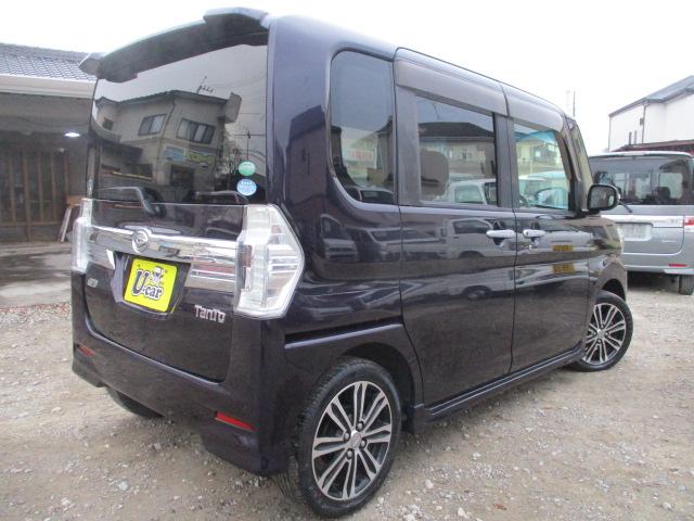 タント カスタムＲＳ　トップエディションＳＡ　車検整備付　ナビ　フルセグＴＶ　バックカメラ　Ｂｌｕｅｔｏｏｔｈオーディオ再生接続　ＣＤ　ＥＴＣ　ドラレコ　両側パワースライドドア　ハーフレザーシート　ＬＥＤライト　衝突軽減ブレーキ　スマートキー（2枚目）