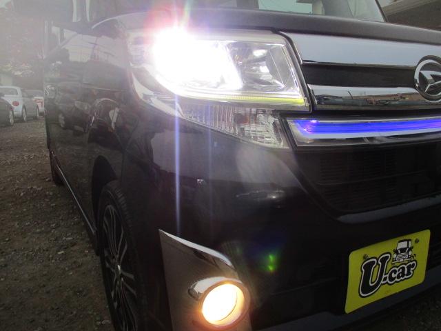 タント カスタムＲＳ　トップエディションＳＡ　車検整備付　ナビ　フルセグＴＶ　バックカメラ　Ｂｌｕｅｔｏｏｔｈオーディオ再生接続　ＣＤ　ＥＴＣ　ドラレコ　両側パワースライドドア　ハーフレザーシート　ＬＥＤライト　衝突軽減ブレーキ　スマートキー（21枚目）