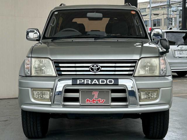 ランドクルーザープラド RX ワンオーナー 禁煙車 フルノーマル車 年次記録簿あり 4WD センターデフロック リアアンダーミラー オートエアコン フィールドモニター ライブサウンドシステム CD ラジオ 電格ミラー 純正AW(17枚目)