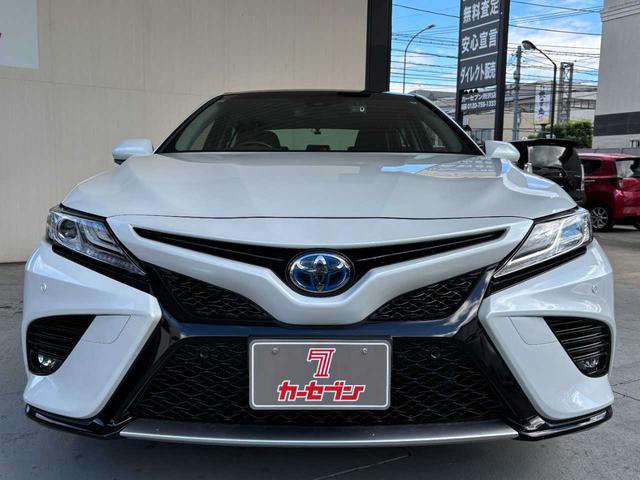 カムリ WSレザーパッケージ ワンオーナー 禁煙車 パノラマルーフ 本革シート セーフティーセンス BMS スポーツサスペンション LEDヘッドライト デイライト 純正SDナビ バックモニター Bluetooth 純正18AW(27枚目)