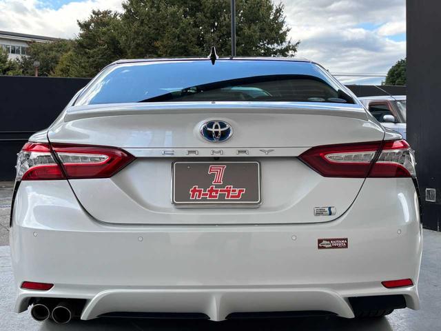 カムリ WSレザーパッケージ ワンオーナー 禁煙車 パノラマルーフ 本革シート セーフティーセンス BMS スポーツサスペンション LEDヘッドライト デイライト 純正SDナビ バックモニター Bluetooth 純正18AW(31枚目)