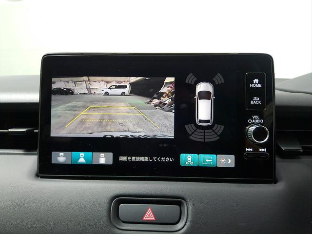 ヴェゼル ｅ：ＨＥＶＺ　衝突回避支援ブレーキ機能　１オナ　スマキ　Ｐトランク　フルオートエアコン　Ｄレコ　エアバッグ　両席エアバック　Ｒカメ　パワーウィンドウ　ＬＥＤランプ　ソナー　クルーズＣ　ナビ＆ＴＶ（4枚目）