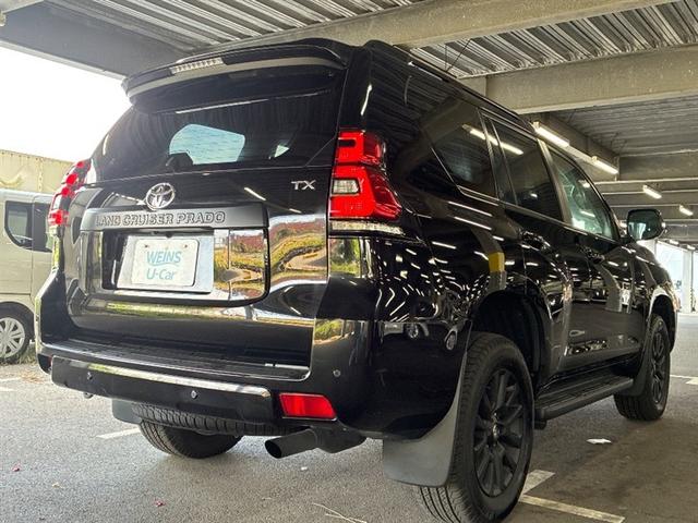 ランドクルーザープラド TX Lパッケージ マットブラックエディション オートクルーズ 踏み間違い防止装置 ナビ付 セキュリティー 電動パワーシート アルミ ETC車載器 3列シート LEDヘッドライト キーレス 4WD サンルーフ ミュージックプレイヤー接続可 ABS(4枚目)