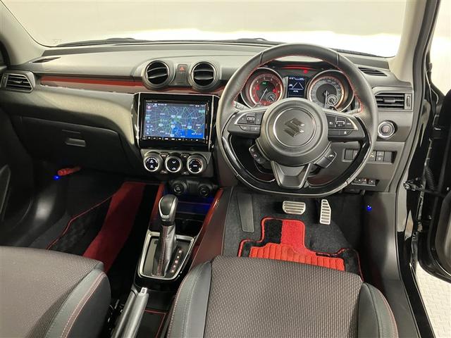 スイフトスポーツ ベースグレード 被害軽減ブレーキ DVD視聴可 横滑り防止システム セキュリティ SRS ABS付 ナビTV Wエアバック LEDヘットランプ 自動追従 全席PW フルオートエアコン パワーステアリング AW エアロ(5枚目)