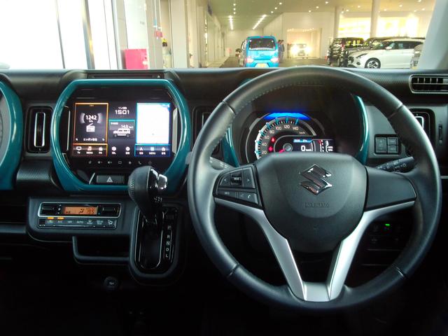 ハスラー ＨＹＢＲＩＤ　Ｘ　全方位モニター付メモリーナビ　ＥＴＣ　ＬＥＤヘッドランプ　キーレスプッシュスタート　ステアリングオーディオスイッチ　パーソナルテーブル　マイルドハイブリッド　サポカー　ＳＲＳサイドエアバッグ　ＳＲＳカーテンエアバッグ　ＥＳＰ（16枚目）