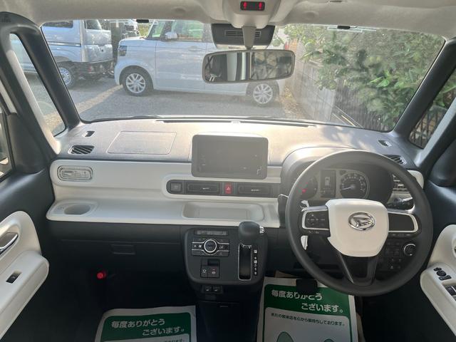 ムーヴキャンバス ストライプスＧ　届出済未使用車　両側電動スライドドア　シートヒーター　ホットカップホルダー　ＬＥＤライト　オートライト　スマートキー　ベンチシート　前後障害物センサー　車線逸脱警報　オートエアコン　アイドルストップ（31枚目）