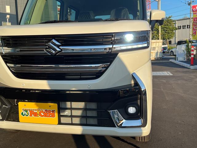 スペーシアカスタム ハイブリッドGS 届出済未使用車 アダプティブクルーズコントロール 衝突被害軽減ブレーキ LEDライト 前後ソナー 盗難防止 横滑り防止装置 前席シートヒーター パワステ ABS エアバッグ フルフラット エアコン(16枚目)