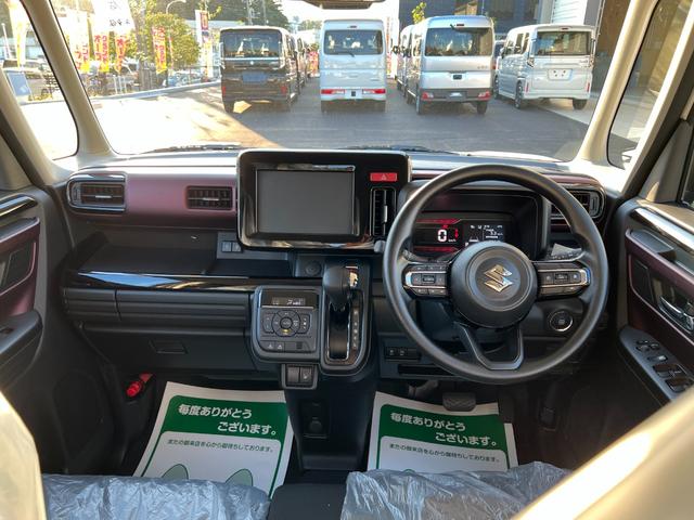 スペーシアカスタム ハイブリッドGS 届出済未使用車 アダプティブクルーズコントロール 衝突被害軽減ブレーキ LEDライト 前後ソナー 盗難防止 横滑り防止装置 前席シートヒーター パワステ ABS エアバッグ フルフラット エアコン(24枚目)