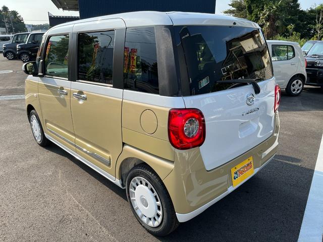 ムーヴキャンバス ストライプスG 届出済未使用車 両側電動スライドドア 障害物センサー バックカメラ パワーウインドウ セキュリティアラーム フルフラット スマートキープッシュスタート カーテンエアバック Sヒーター キーフリーキー(10枚目)