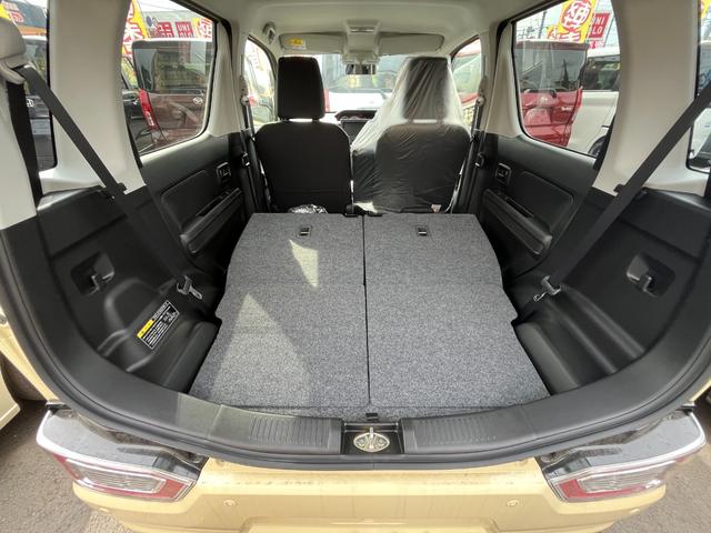 ワゴンＲ ＦＸ　届出済未使用車　運転席シートヒーター　パーキングソナー　衝突軽減ブレーキサポート　運転席助手席エアバック　キーレスエントリーシステム　セキュリティアラーム　フルフラット　オートハイビーム　オートライト（27枚目）