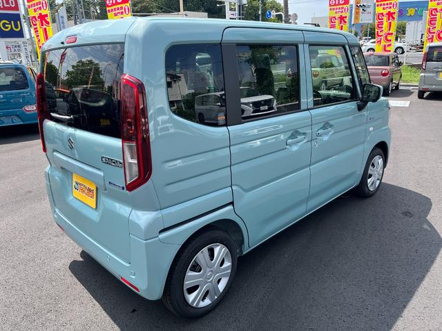 スペーシア ハイブリッドX 届出済未使用車 全方位カメラ付きメモリーナビ 両側電動パワースライドドア 前席シートヒーター オートLEDヘッドライト スマートキー パーキングソナ― ベンチシート 後席オットマン フルフラットシート(8枚目)