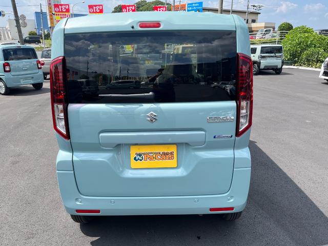 スペーシア ハイブリッドX 届出済未使用車 全方位カメラ付きメモリーナビ 両側電動パワースライドドア 前席シートヒーター オートLEDヘッドライト スマートキー パーキングソナ― ベンチシート 後席オットマン フルフラットシート(9枚目)