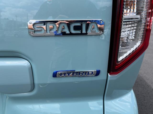 スペーシア ハイブリッドX 届出済未使用車 全方位カメラ付きメモリーナビ 両側電動パワースライドドア 前席シートヒーター オートLEDヘッドライト スマートキー パーキングソナ― ベンチシート 後席オットマン フルフラットシート(14枚目)