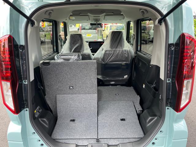スペーシア ハイブリッドX 届出済未使用車 全方位カメラ付きメモリーナビ 両側電動パワースライドドア 前席シートヒーター オートLEDヘッドライト スマートキー パーキングソナ― ベンチシート 後席オットマン フルフラットシート(43枚目)